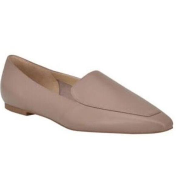 Marc Fisher Enaba Loafers in Taupe Leather size 9 - Picture 1 of 7